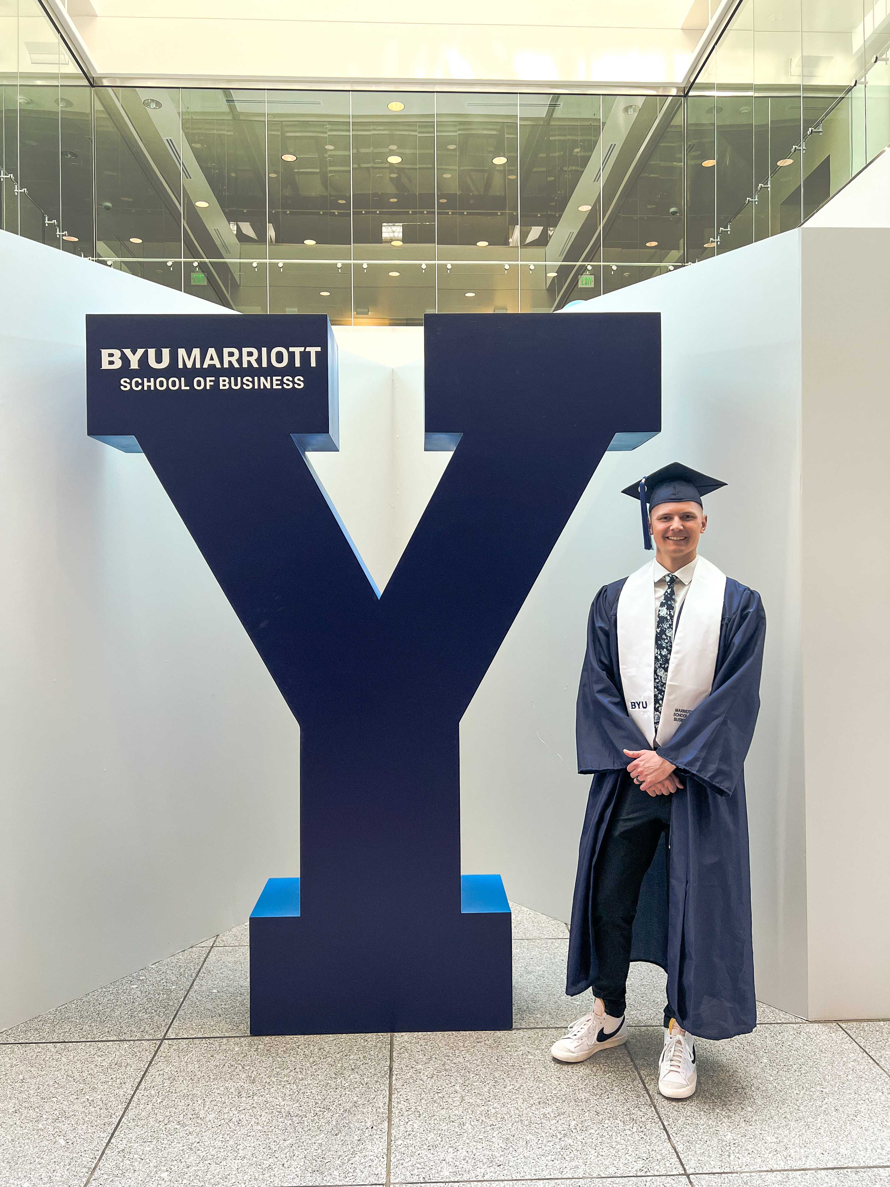 BYU Graduation in Tanner Building